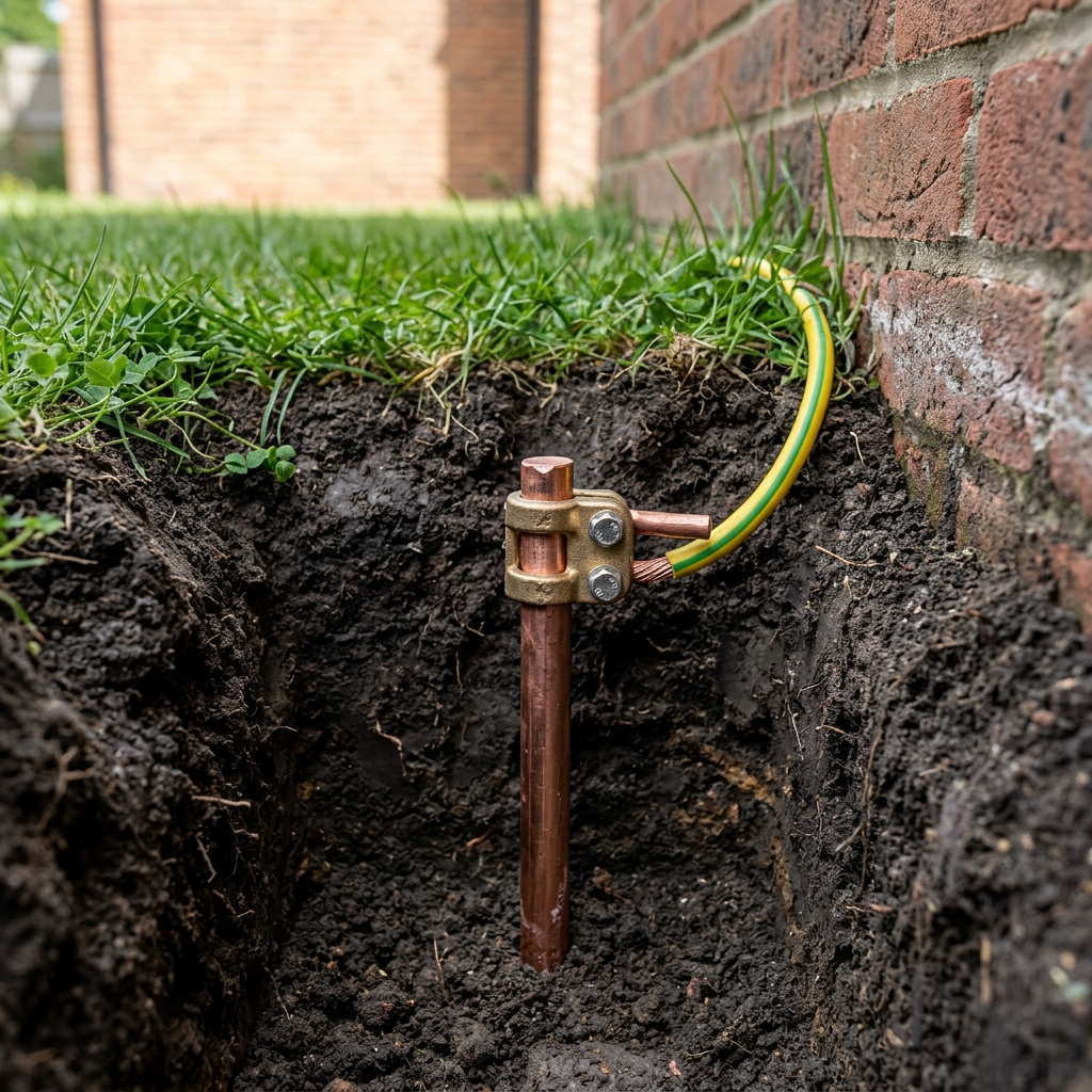 Aardpen installatie in de grond