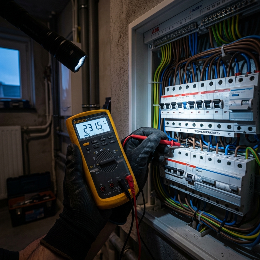 Geavanceerde spanningsmeting en storingsopsporing in een groepenkast