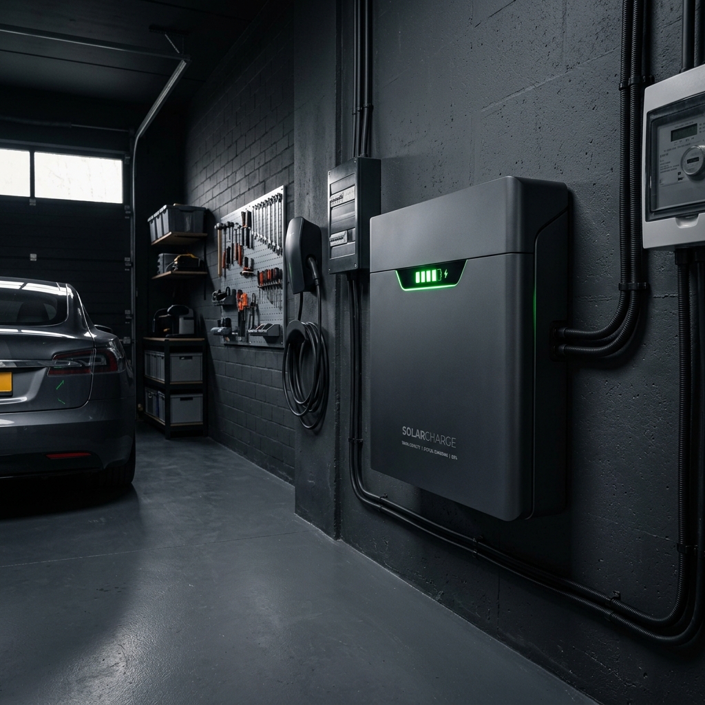 Aansluiting van een moderne thuisbatterij op de muur